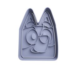 Bluey Cabeza Cortador de Galletas STL