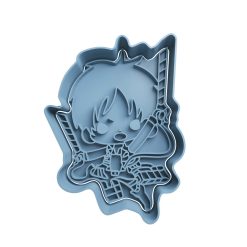 Eren Yeager Chibi Cortador de Galletas STL