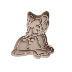 Bambi Cortador de Galletas STL 2