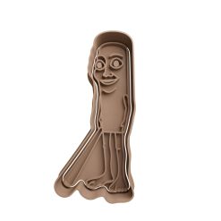 Tung tung tung tung sahur Meme Cortador de Galletas STL