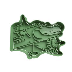 Bombardino Crocodilo Meme Cortador de Galletas STL 2
