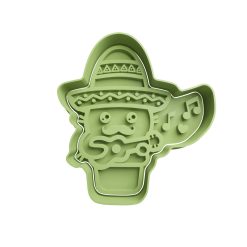 Cactus Mexicano Cortador de Galletas STL