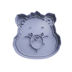 Cariñosito Cabeza Cortador de Galletas STL 7
