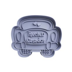 Auto -Recien Casados Cortador de Galletas STL