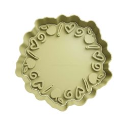 Lapiz Corazón y Manzana Cortador de Galletas STL