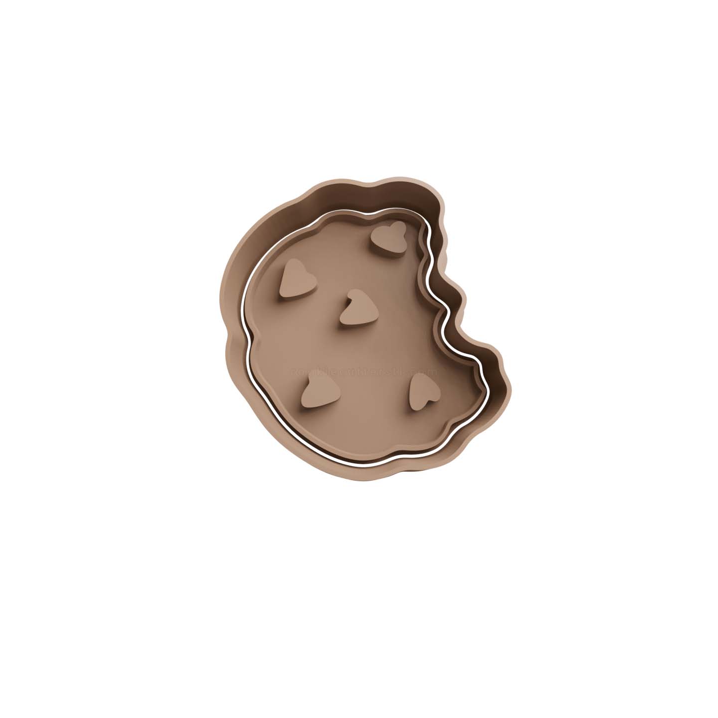 Galletas con chispas de chocolate Cortador de Galletas STL 2