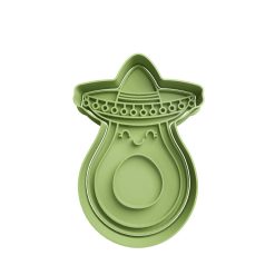 Aguacate Cute Cortador de Galletas STL 2