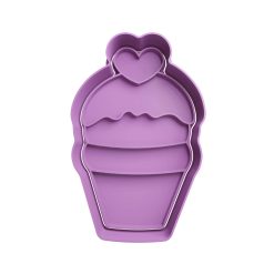 Muffin Helado Cortador de Galletas STL