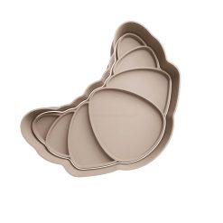 Croissant Medialuna Cortador de Galletas STL