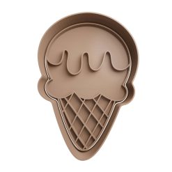 Helado de 1 Bochas Cortador de Galletas STL 2