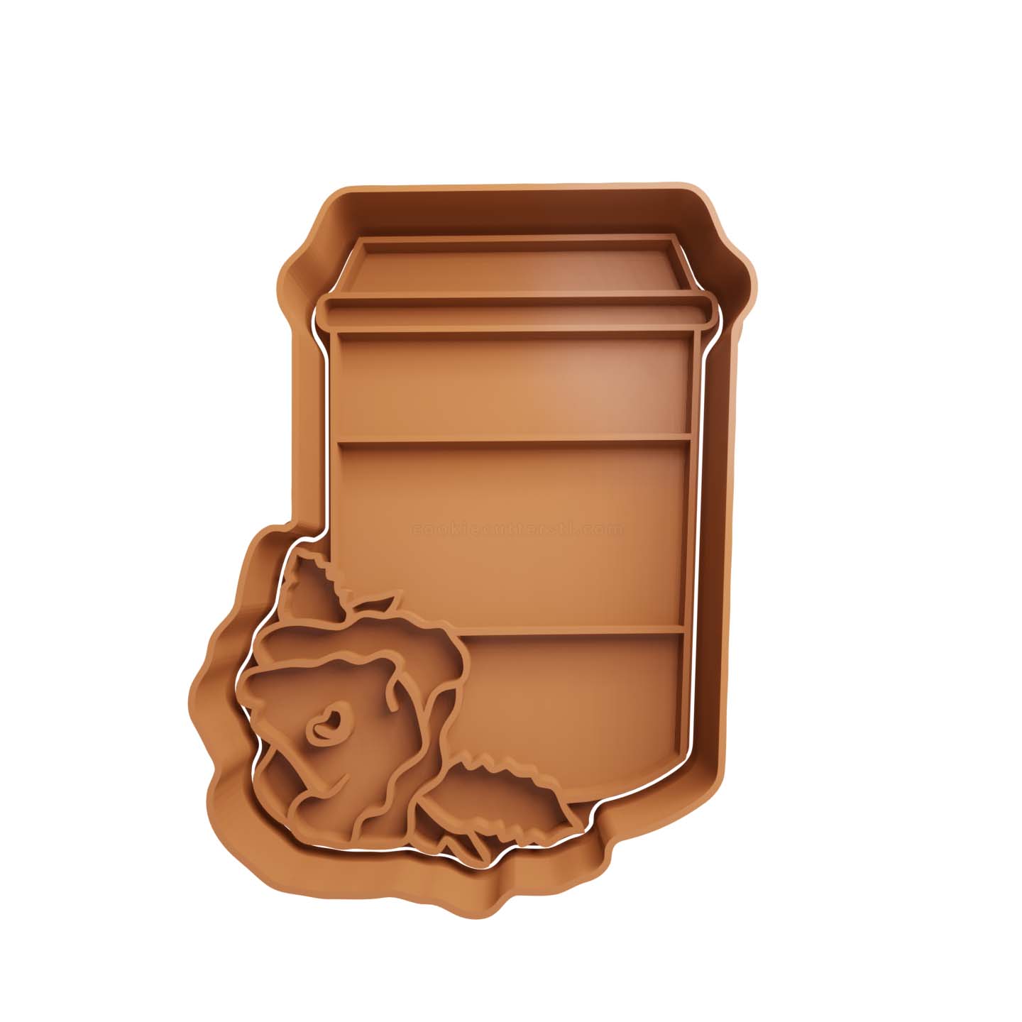 Vaso de Café para Llevar Cute Cortador de Galletas STL 3