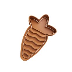 Zanahoria Cortador de Galletas STL 6