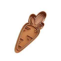 Zanahoria Cortador de Galletas STL