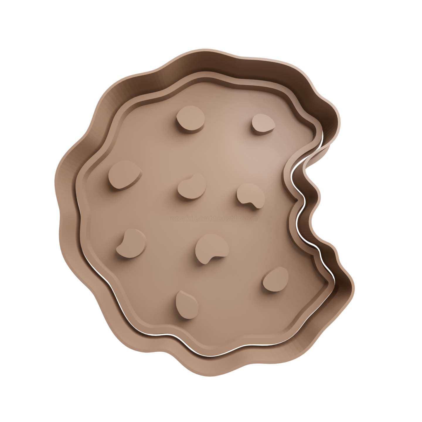 Galletas con chispas de chocolate Cortador de Galletas STL