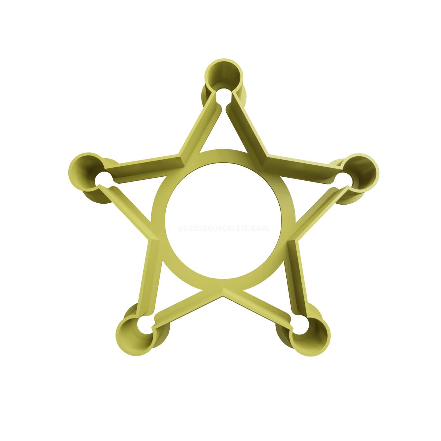 Estrella de Sheriff Cortador de Galletas STL