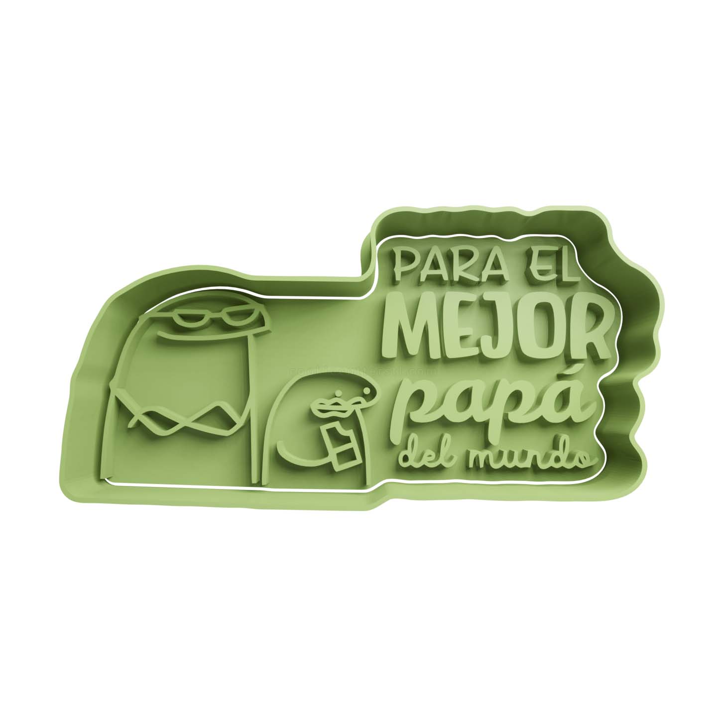 Deformito -El mejor PAPA del mundo Cortador de Galletas STL