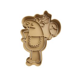 Deformito Día de la Madre Cortador de Galletas STL