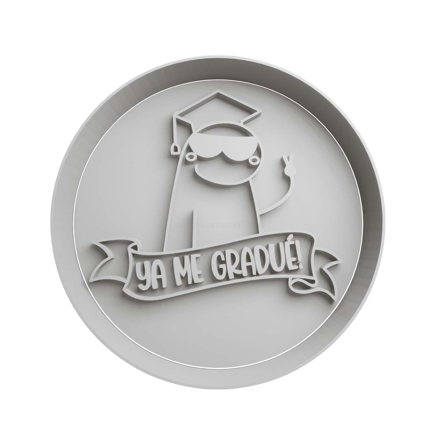 Deformito Egresado -Ya me gradue Cortador de Galletas STL 2