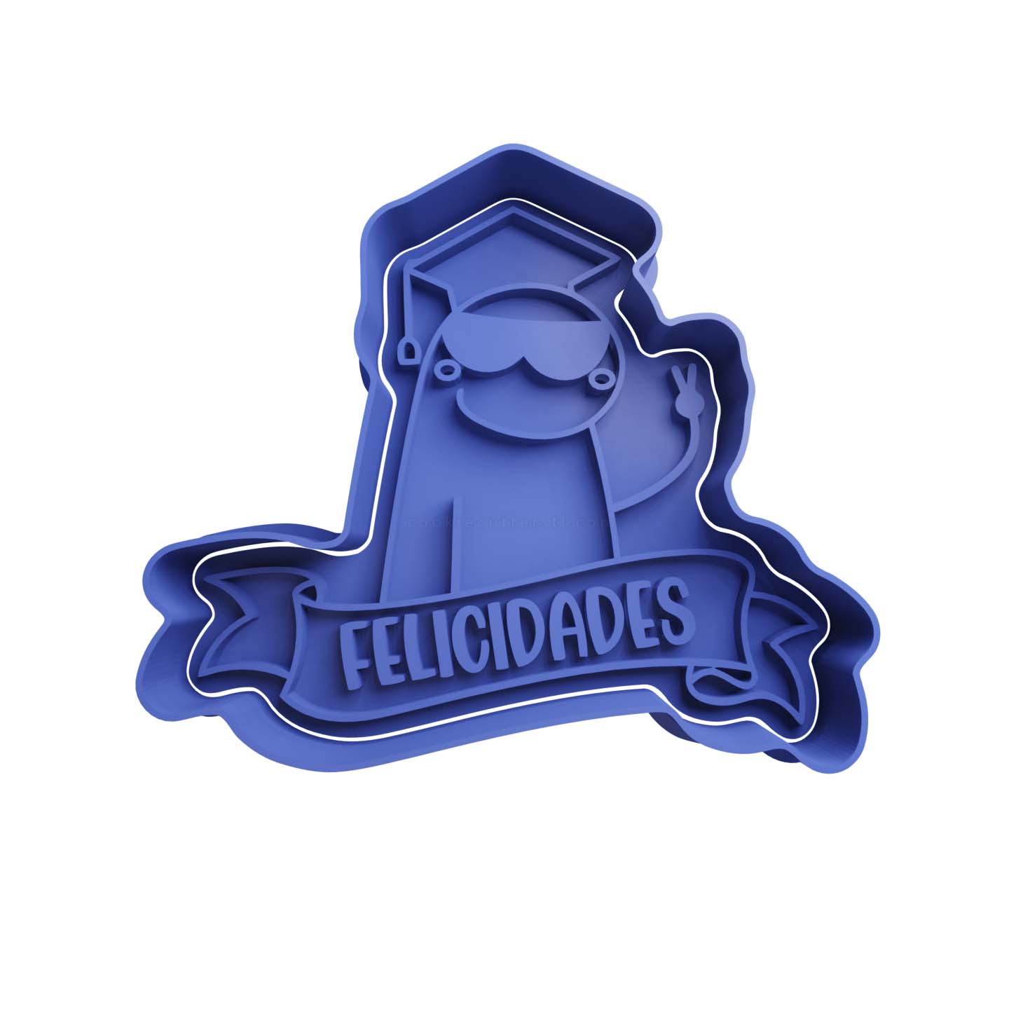 Deformito Egresado -Felicidades Cortador de Galletas STL
