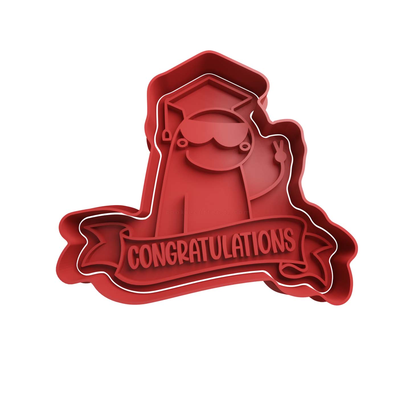Deformito Egresado -Congratulations Cortador de Galletas STL