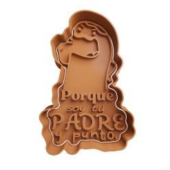 Deformito Papa -Porque soy tu padre y punto Cortador de Galletas STL