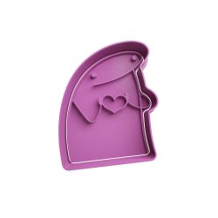 Deformito con Corazón Cortador de Galletas STL 3