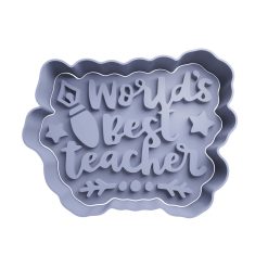 World’s best teacher Cortador de Galletas STL
