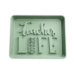 Teacher Life Cortador de Galletas STL