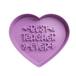 Best Teacher Ever Cortador de Galletas STL 4