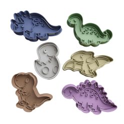 Set Dino Cute Cortador de Galletas STL 2