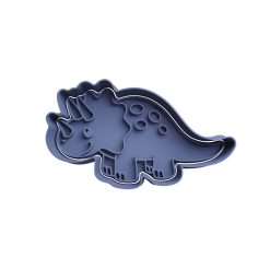 Triceratops dinosaurio Cortador de Galletas STL