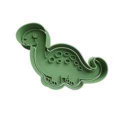 Diplodocus dinosaurio Cortador de Galletas STL