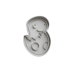 Dino bebe dinosaurio Cortador de Galletas STL