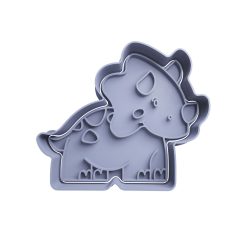 Triceratops Cortador de Galletas STL