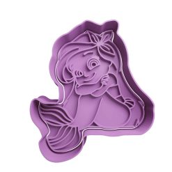 Ariel Cute Cortador de Galletas STL 3