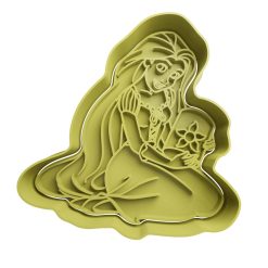 Rapunzel Cortador de Galletas STL 2