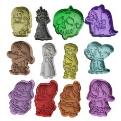 Blancanieves y los Siete Enanitos Cortador de Galletas STL
