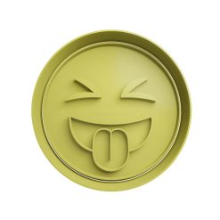 😝Emoticono Sacando la lengua Cortador de Galletas STL
