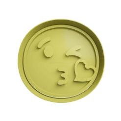 😘Emoticono Tirando Beso Cortador de Galletas STL