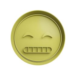 😬Emoticono Sonriendo con dientes Cortador de Galletas STL