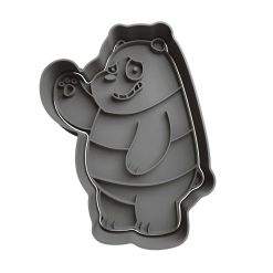 Oso Panda Cortador de Galletas STL 2
