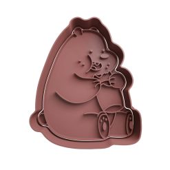Oso Pardo Cortador de Galletas STL 2