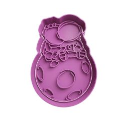 Astronautas Enamorados Cortador de Galletas STL