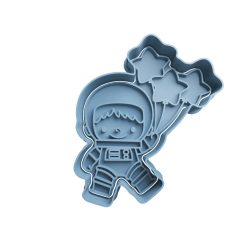 Astronauta Cortador de Galletas STL 3