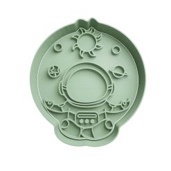 Astronauta Meditando Cortador de Galletas STL