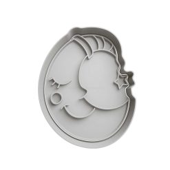 Luna Cute Cortador de Galletas STL