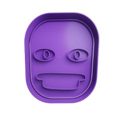Hombre Morado Cortador de Galletas STL