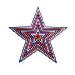 Set Estrellas 5 Puntas Cortador de Galletas STL