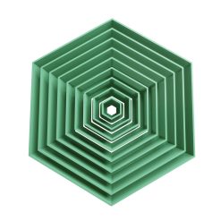Set Hexagonos Cortador de Galletas STL