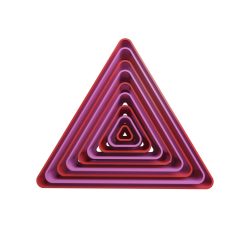 Set Triangulos Equilateros Redondeados Cortador de Galletas STL